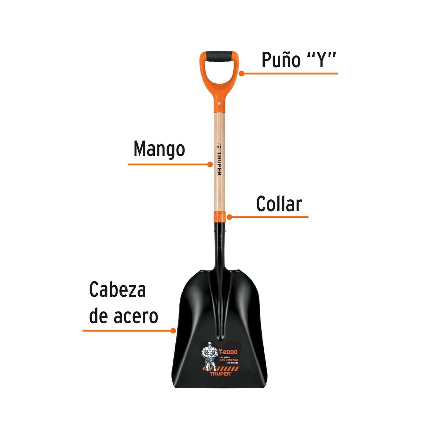 PALA CARBONERA CHICA PUÑO “Y” TRUPER