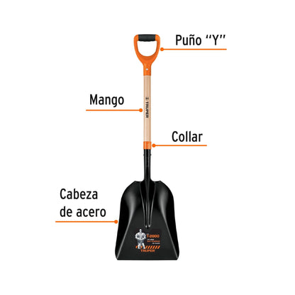 PALA CARBONERA CHICA PUÑO “Y” TRUPER