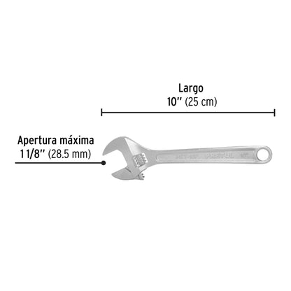 LLAVE AJUSTABLE TIPO PERICO 10” PRETUL