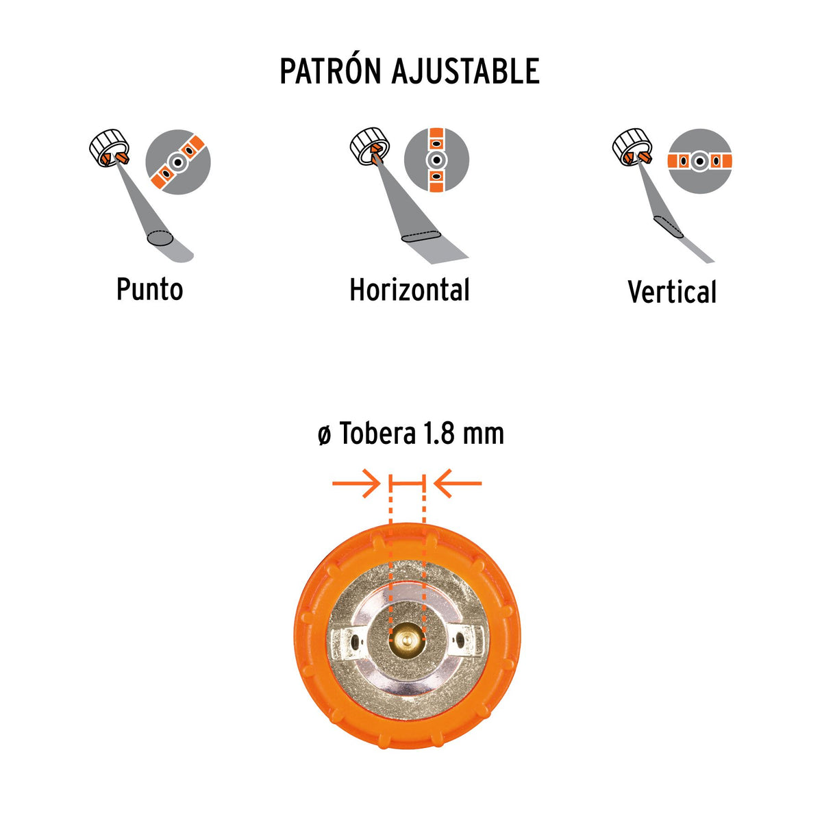 Pistola Eléctrica Para Pintar De 330w, 900ml, Truper Pipi-33e Naranja