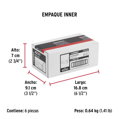 43741 PORTACANDADO ACERO ZINCADO 3 14