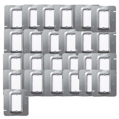 Pack 25 Sobretapas 5x5" Con Salida 1 Galvanizadas