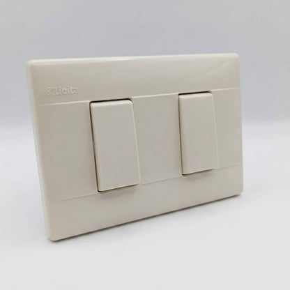 Pack 3 Placas Modus Marfil 2 Ventanas Con 2 Apagadores