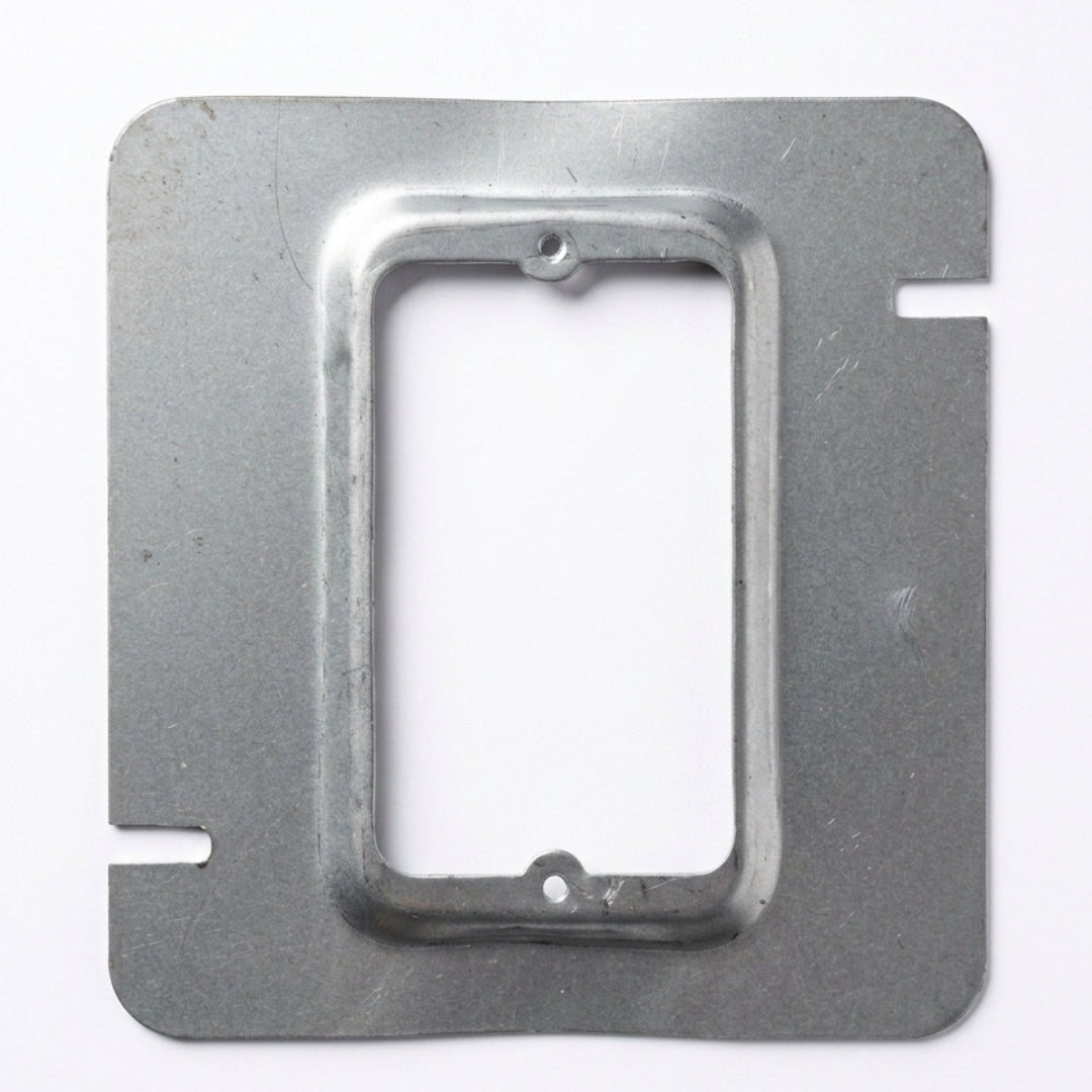Pack 25 Sobretapas 5x5" Con Salida 1 Galvanizadas
