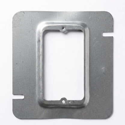 Pack 25 Sobretapas 5x5" Con Salida 1 Galvanizadas