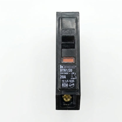 Interruptor Termomagnético 1p 20a 10ka Enchufable Bticino Bt
