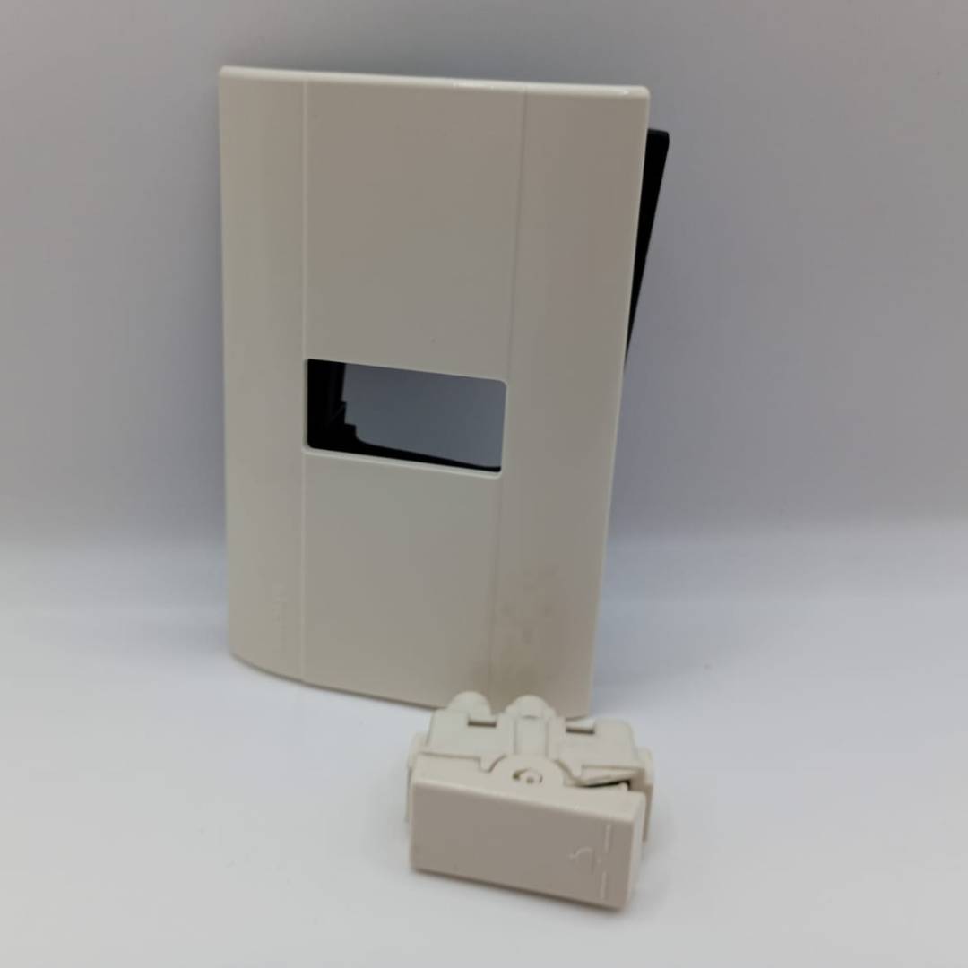 Pack 3 Placas Modus Marfil 1 Ventana Con Timbre