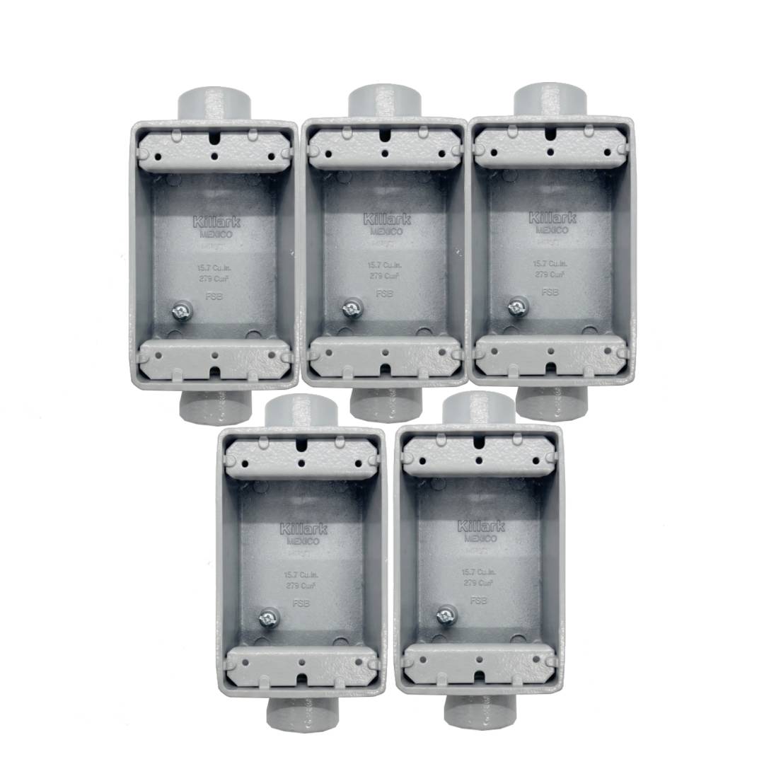 Pack 5 Condulet Fsc 3/4 Anclo