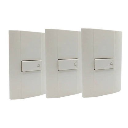 Pack 3 Placas Modus Marfil 1 Ventana Con Timbre