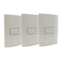 Pack 3 Placas Modus Marfil 1 Ventana Con Timbre