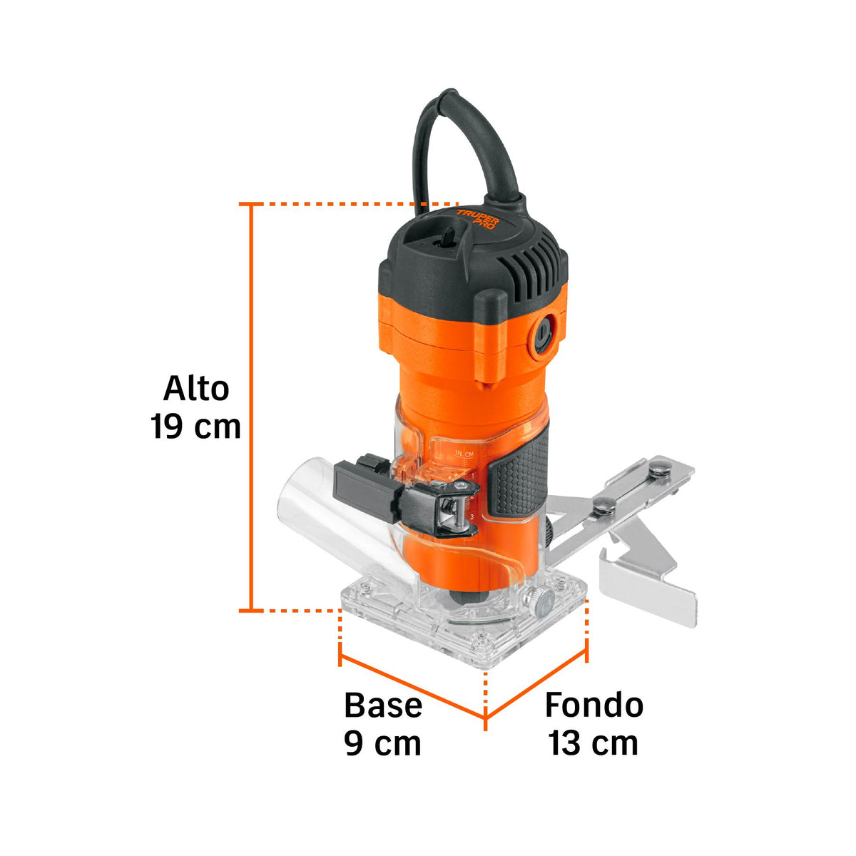 Router Compacto 600w, 3/4 Hp, Truper Pro 102379
