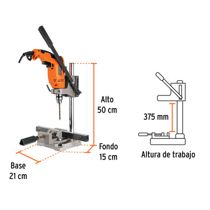 Soporte Vertical Para Taladro 3/8 A 1/2 Uso Profesional