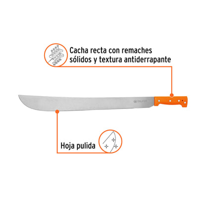 15887 MACHETE 22CACHA NARANJA T-460-22P