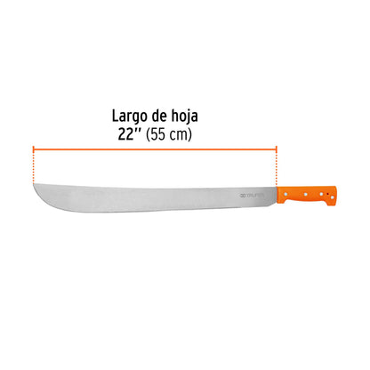 15887 MACHETE 22CACHA NARANJA T-460-22P