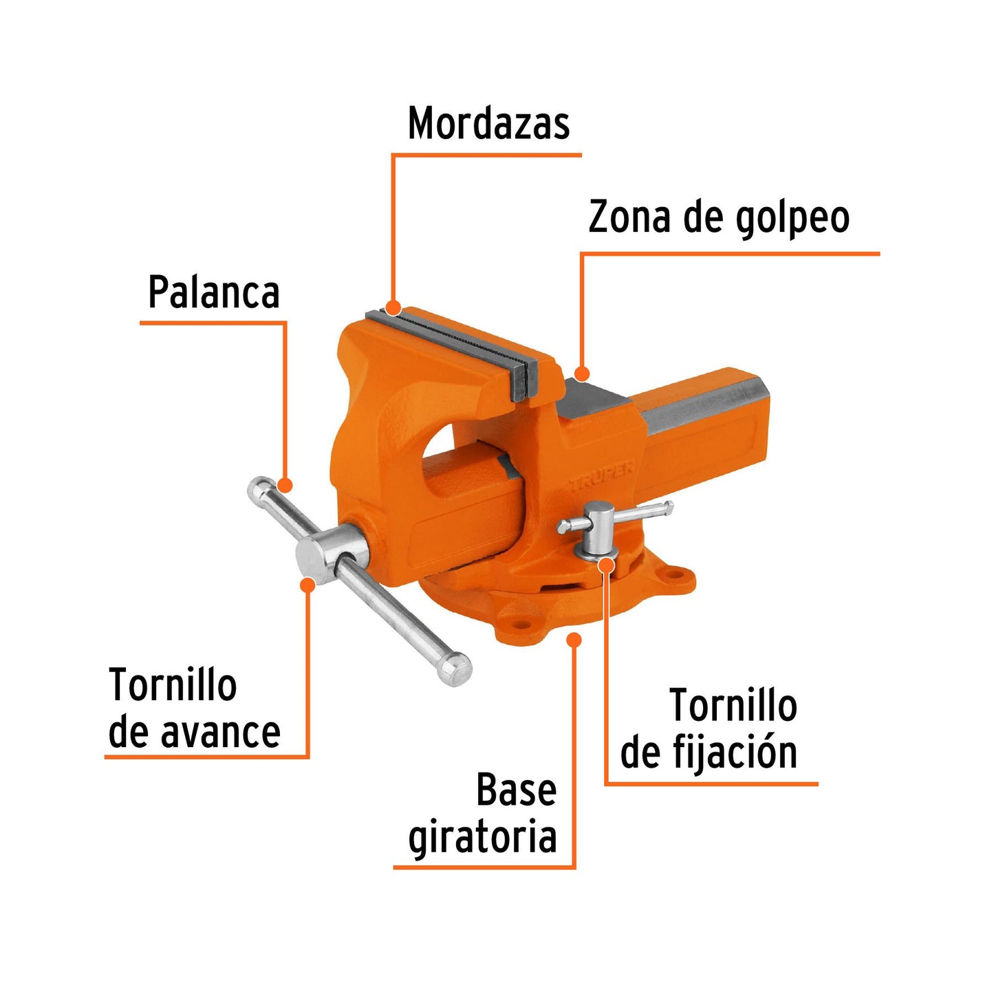 100199 TORNILLO DE BANCO 4TIPO EUROPEO