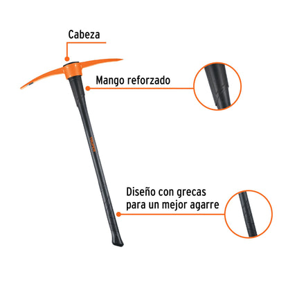 ZAPAPICO 5 LB. MANGO FIBRA DE VIDRIO 36” TRUPER