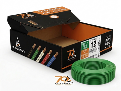 CABLE THW-LS CAL. 12 CONDUMEX VERDE