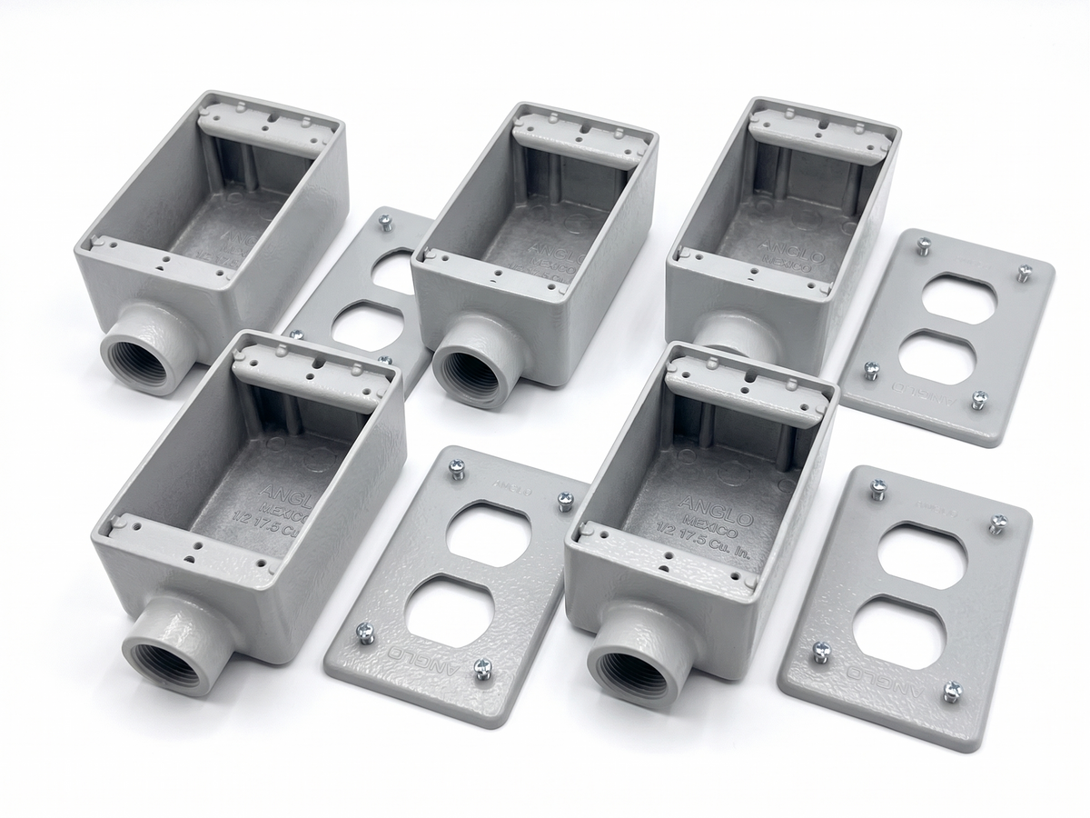 Pack 5 Condulet Fs 3/4 Con Tapa Dúplex Ds23