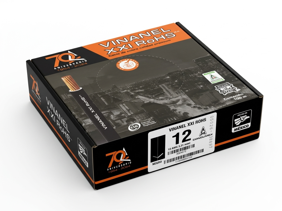 CABLE THW-LS CAL. 12 CONDUMEX NEGRO