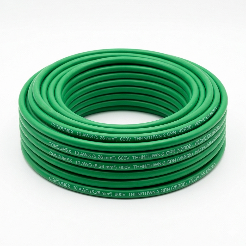 CABLE THW-LS CAL. 10 CONDUMEX VERDE