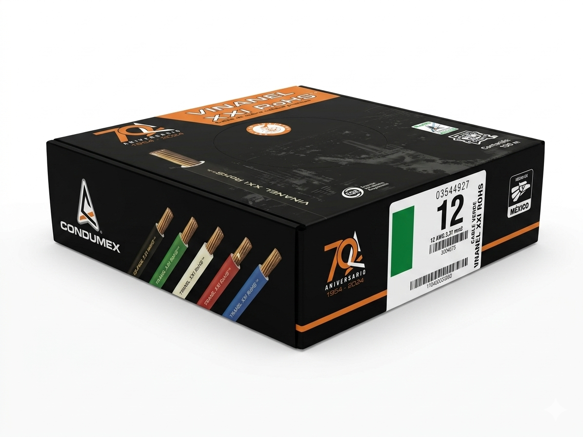 CABLE THW-LS CAL. 12 CONDUMEX VERDE