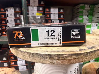 CABLE THW-LS CAL. 12 CONDUMEX VERDE