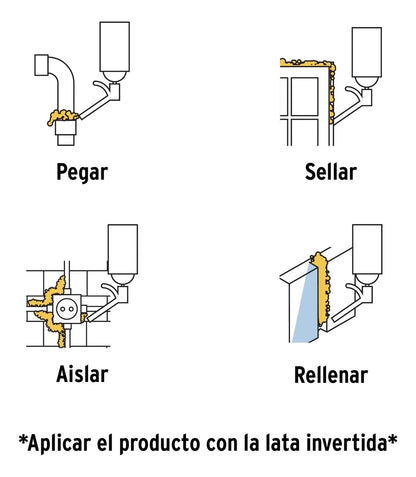 Espuma De Poliuretano Selladora Expansiva 750ml Aislante
