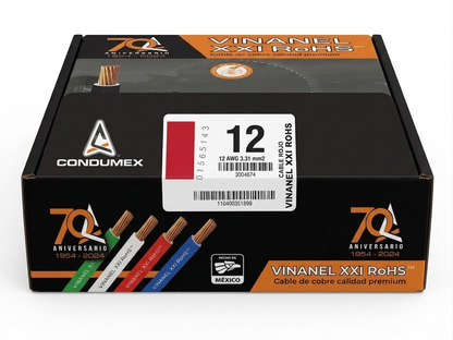 CABLE THW-LS CAL. 12 CONDUMEX ROJO