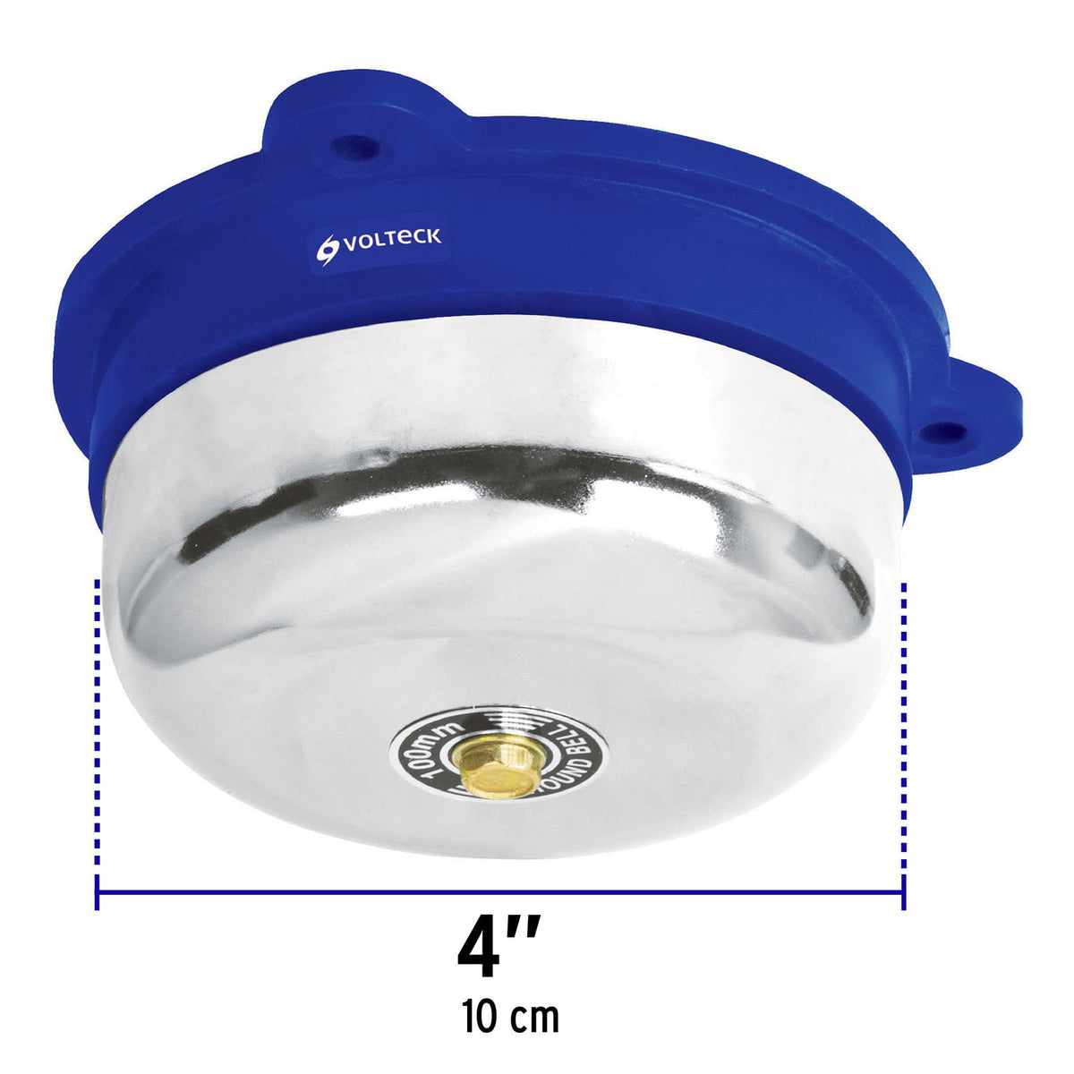 Timbre Industrial Tipo Campana 4 Pulgadas Cromado